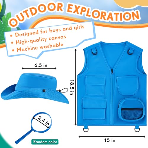Image of Ramede Kids Safari Explorer Vest and Hat Explorer Costume