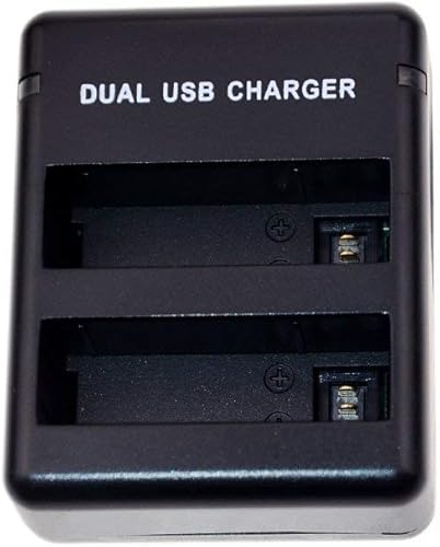 Miniatura 6 de Suptig Batería (paquete de 2) y cargador Daul para Gopro Hero 4 Black Gopro HEROR4 Silver y AHDBT-401