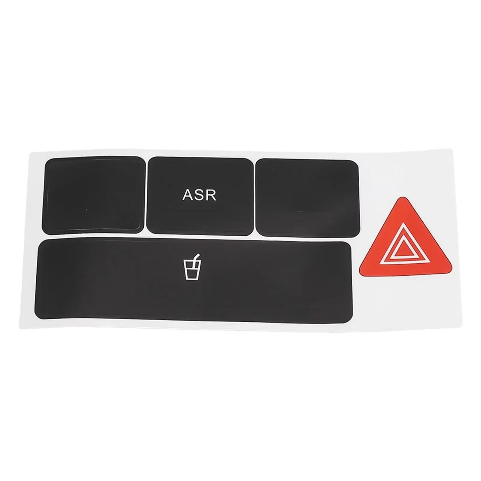 Interior Button Stickers Compatible with A6 C5 1998 1999 2000 2001 2002 2003 2004 Danger Button Defroster Repair Sticker(Type 2)