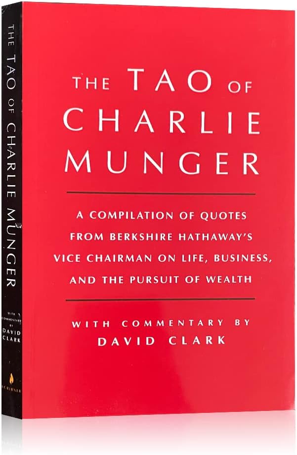 The Tao of Charlie Munger By DAVIDs Clark Financial Investment Idea In English Reading Book for Adlut