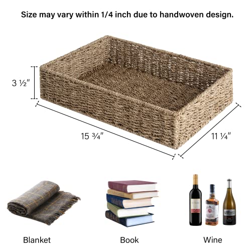 Storageworks Large Storage Baskets, Seagrass Baskets For Shelves thumb #1