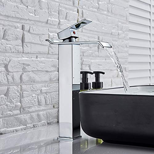 Robinet d'évier de salle de bain anti-éclaboussures à levier unique fluide