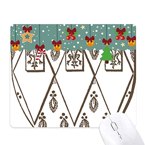 Alfombrilla de ratón de diseño con estampado de plumas moderno en blanco y negro