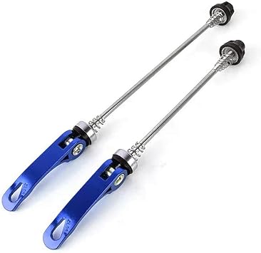 1 Pair Bike Quick Release Skewer Front Rear Hub Ultralight Bicycle Quick Release Wheel Nuts Front and Rear Skewers for MTB Road Mountain Bike
