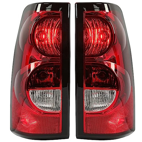 Feu arrière pour Silverado 2003-2006 avec faisceau de câblage halogène rouge
