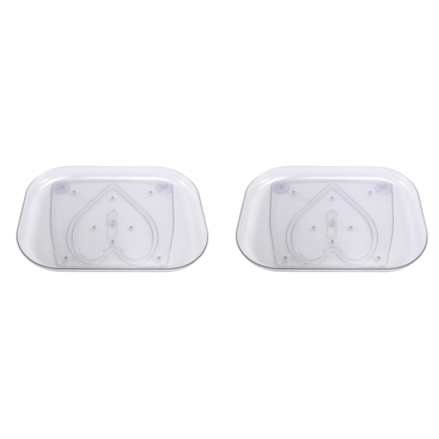Hndhbfgrt 2X 360° Rotating Lazy Susans for Refrigerator Rectangular Fridge Organizer Cabinet Tray Refrigerator Organizers