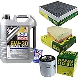 Filter Set Inspektionspaket 5 Liter Motoröl Special Tec F 5W-30 MANN-FILTER Innenraumfilter Luftfilter Ölfilter