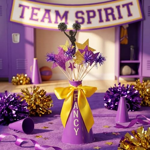 image for Weysat 6 Sets Cheer Megaphone Bulk Cheerleading Party Centerpiece Deco