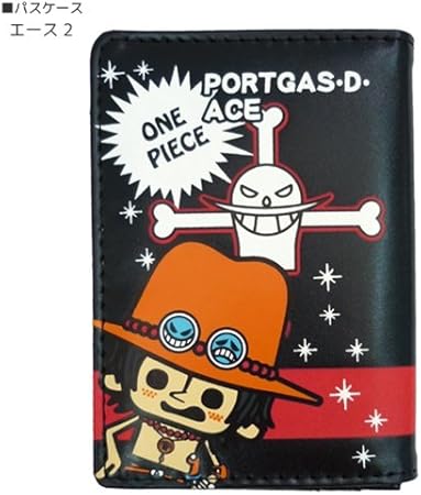 Amazon ワンピース Pansonworks キラキラ 2つ折りパスケース エース 黒 アニメキャラクターグッズ 定期入れ 通販 バッグ 財布 おもちゃ