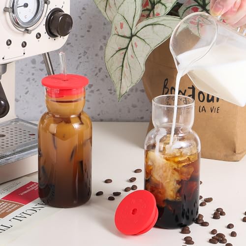 Save 29% on 17 oz Glass Cups with Lid and Straw (2 Pack) - Image 5