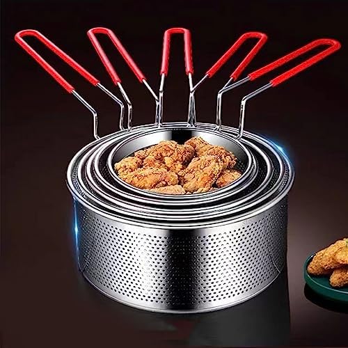 Canasta para freír profunda acero inoxidable con mango miniatura 7