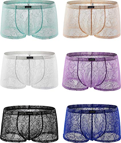 iKingksy Men's Sexy Boxer Briefs Soft Low Rise Pouch Underwear