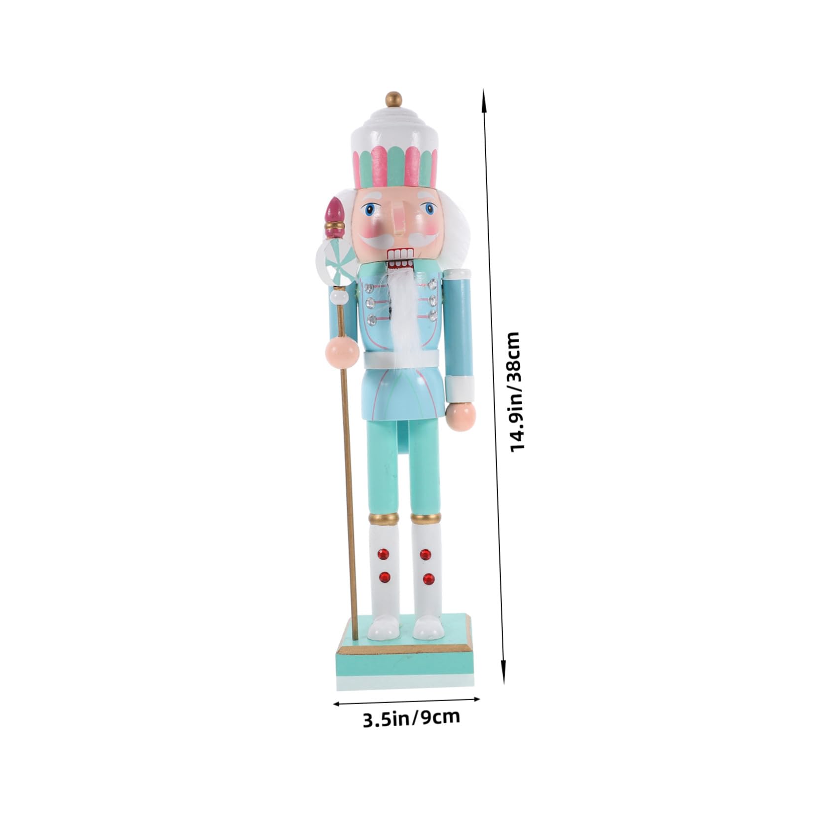 Drewniany Figurka Żołnierza Dziadka Do Orzechów Dekoracja Świąteczna Xmas Ręcznie Malowany Nutcracker Ornament Do Domu i Sklepu