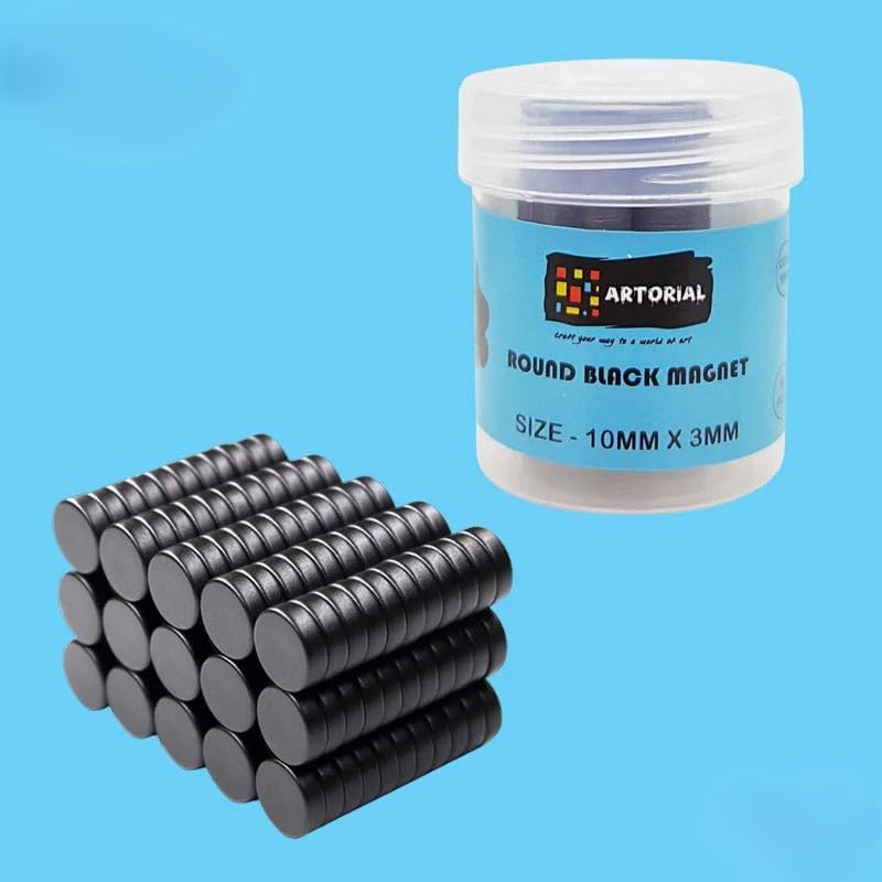 Round Disc Small Magnets Set for Boards, Arts & Crafts, Home Improvement, Decorative Fridge Stickers, DIY School Projects Black 10X3MM 50Pc (B0DHLD9MR4) Amazon Price History, Amazon Price Tracker