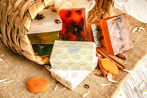 Sabun Co. Apricot Glycerin Soap - Enriched With Apricot Kernel Oil 100% Handcrafted, Vegan, Moisturizing Natural Bar Soap - Face, Body & Hair Bar [4.23 Oz - 120 Gr] #TOP3