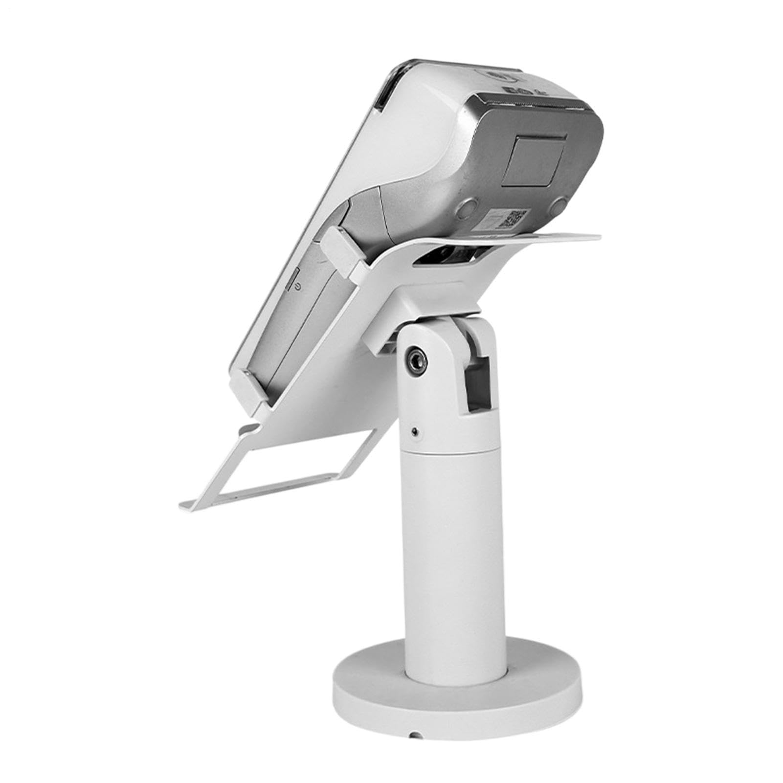 Soporte para Terminal POS | Abrazadera antivuelco con rotación de 360° | Montura TPV y Registradora,para Supermercado, Tienda, Almacén, Mostrador, Mesa Servicio, Barra de Bar, Feria Comercial