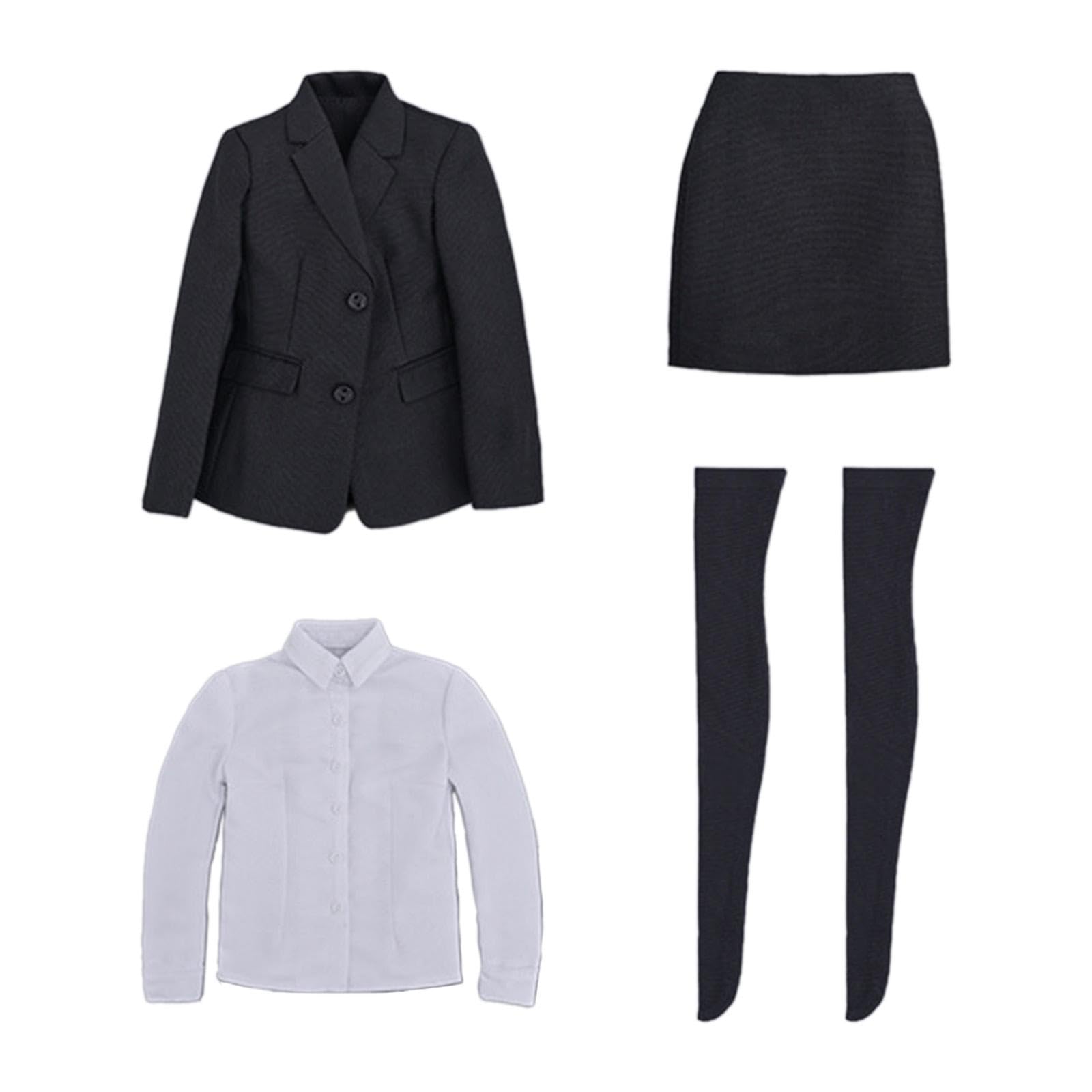 Traje de Mujer a Escala 1/6, Falda, Chaqueta Y Medias (Miniatura)