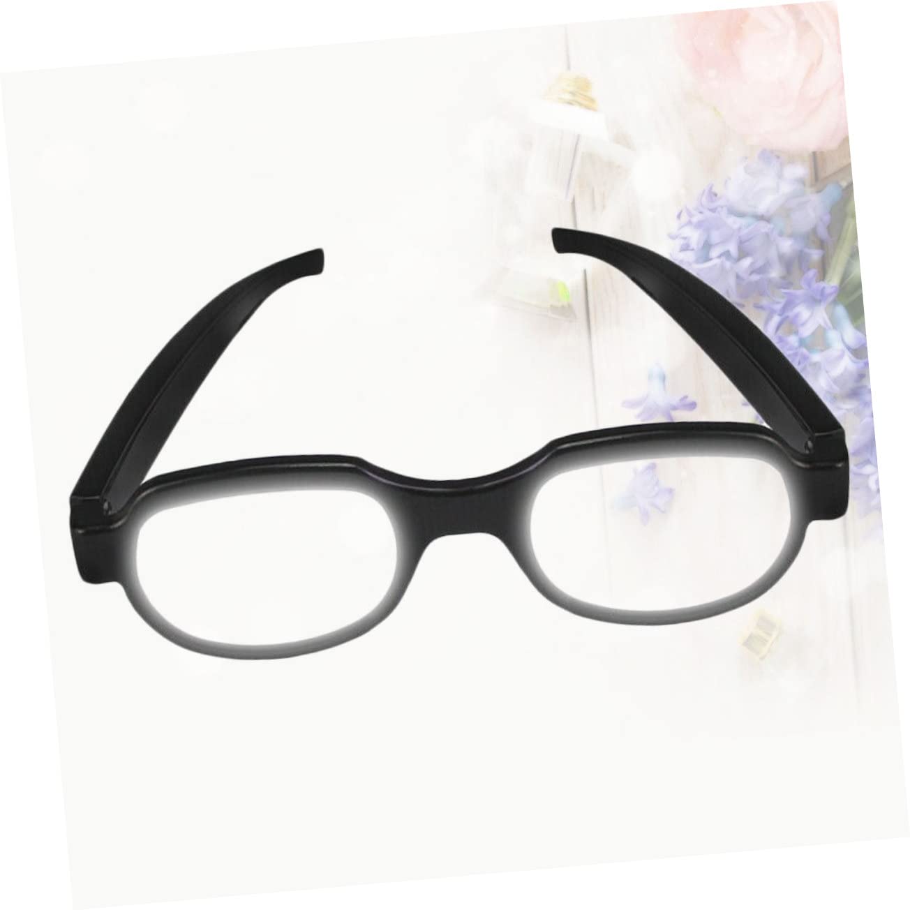 Gafas LED Luminosas de Plástico Negro para Fiesta, USB