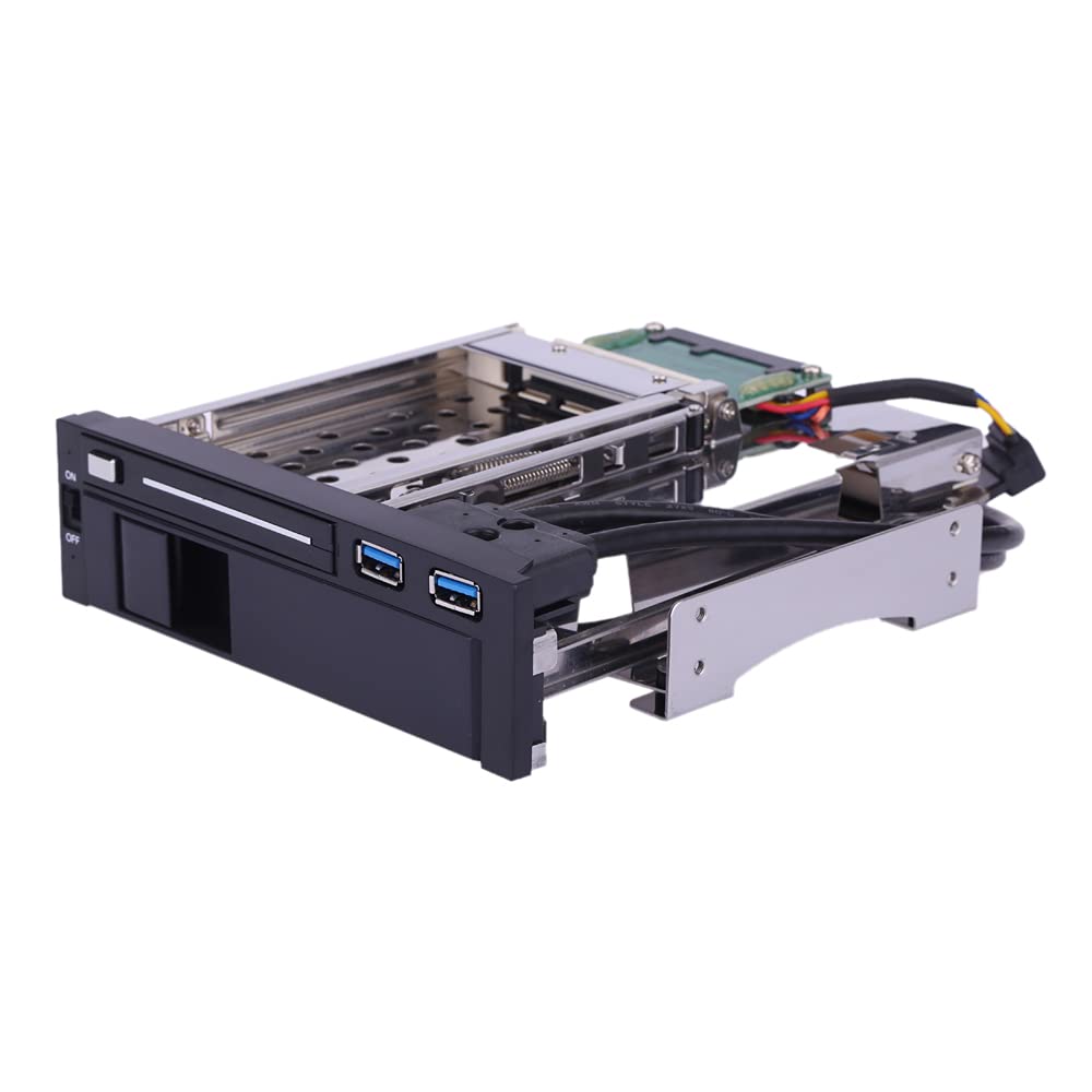 Homgee Dual Bay 3.5" + 2.5" Inch SATA III Hard Drive D & SSD Tray Caddy Internal Mobile Rack Enclosure Docking Station with USB 3.0 Port Hot Swap-picture-10
