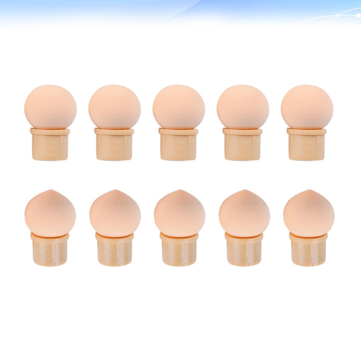 10pcs Nail Art Pen Tip Replacement Sponge Dotting Head for UV Gel