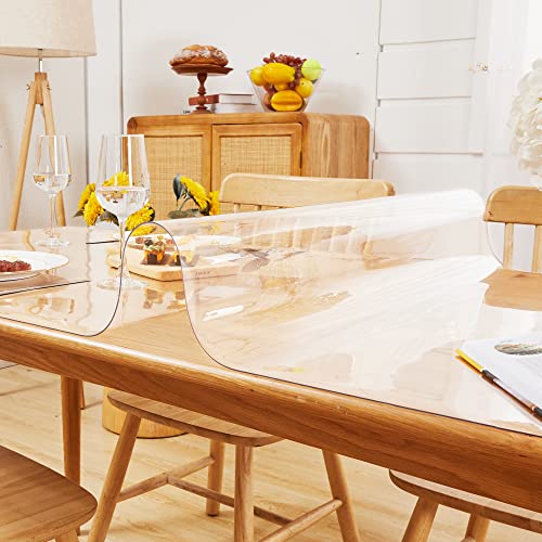 Deconovo �e�[�u���N���X ���� PVC�� �����` 1.5mm (70cmx180cm�j �r�j�[���N���X ���� �������H �ϋv ����h�~ ����~�� �����ȒP