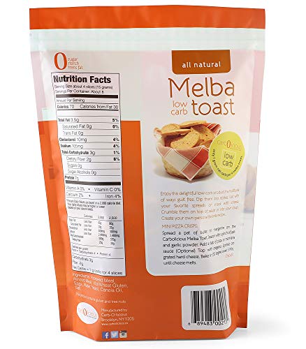 Carbolicious Low Carb Melba Toast (Plain) 4Oz thumb #6