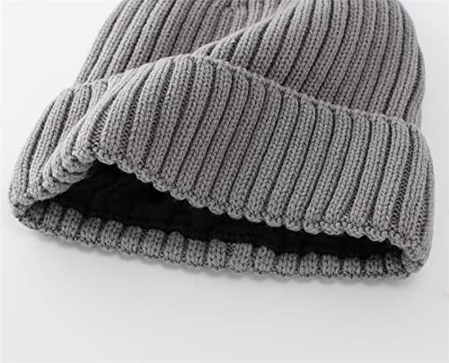 Image of Connectyle Fleece Lined Cuffed Beanie Hat for Men Women Knitted Winter Wool Beanies Skull Cap Warm Watch Hat