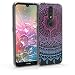Produktbild kwmobile Hülle kompatibel mit Nokia 4.2 (2019) - Handyhülle - Handy Case Indische Sonne Blau Pink Transparent
