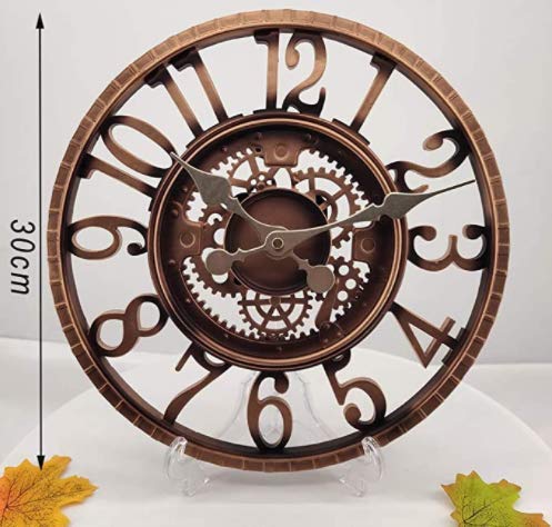 Trintec Vintage Aircraft Horizon Wall Clock/Airspeed Thermometer (°F) Combo