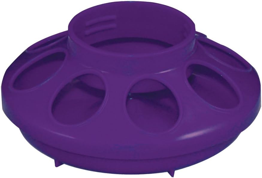 Harris Farms Screw-On Poultry Feeder for Quart Jar, Purple