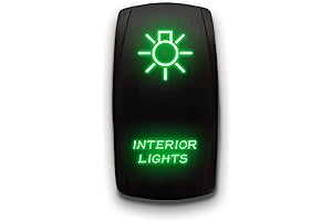INTERIOR LIGHTS - Green - Toggle Switch