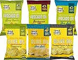 Good Health Avocado Oil and Olive Oil Kettle Style Potato Chips Variety 6-Pack, 5 oz. Bags