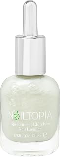 Nailtopia - Plant-Based Chip Free Nail Lacquer - Non Toxic, Bio-Sourced, Long-Lasting, Strengthening Polish - Sunday Funday (Nude Cream) - 0.41oz