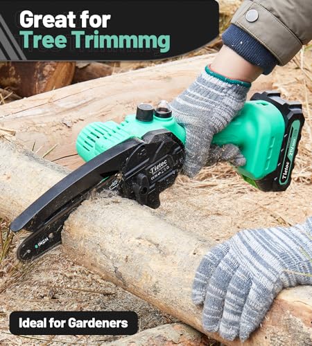 Image of Tietoc Mini Chainsaw 6-Inch with 2 Batteries, Electric Saw Gifts for Women Dad Husband Gardener, Cool Gadgets for Men 2026, Mens Gifts for Birthday Anniversary Christmas for Adults Men Dad