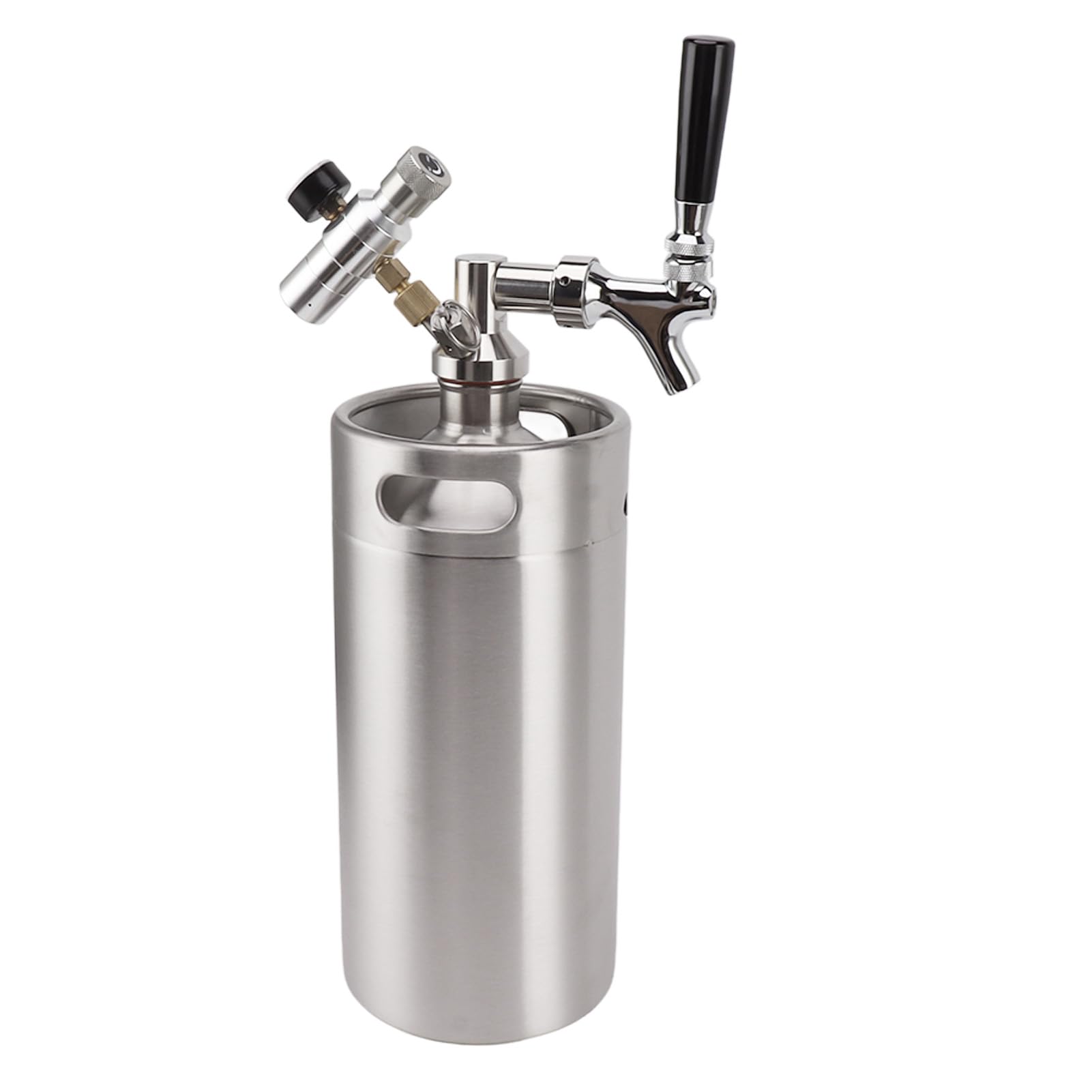 Mophorn Système de robinet de mini fût de bière 64 oz 1,89 L, acier inoxydable 304, régulateur