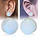 Stuppendux Opal Protein Stone Flared Flexied Ear Tunnels Expander Plugs Stretcher Kit Gauge 5/8