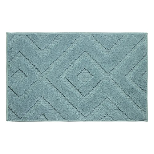Jean Pierre Lilah Plush Micropolyester Textured Bath Mat, 17 x 24...