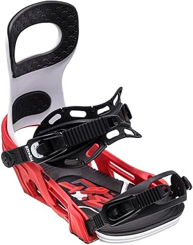Bent Metal Bolt Snowboard Bindings, S, White/Red