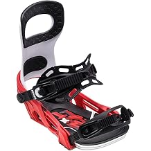 Bent Metal Bolt Snowboard Bindings, S, White/Red