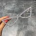 Produktbild Pik Sexy Cat Eye Sonnenbrille Frauen Randlos Vintage Strass Sonnenbrille Frau Lady Candy Farbe   Brillen Dreieck Shades, klar