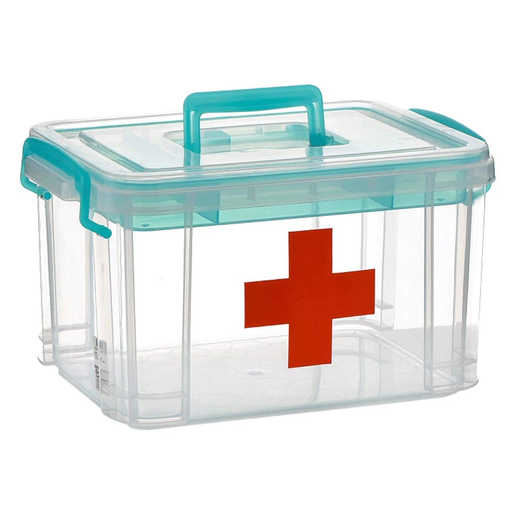 Caja de la píldora PP XMING L32cm: organizador de medicinas grande para el hogar