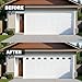 YURROAD 32PCS Strong Magnetic Garage Doors Windows Glossy Faux Window Panels Creates Realistic Look - Fits 2 Garage Car Decorative Hardware - Easy DIY Installation & Won't Fall Off
