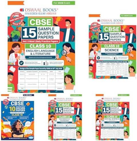 Oswaal CBSE 15 Sample Question Papers + 10 Years' Solved Papers English ...