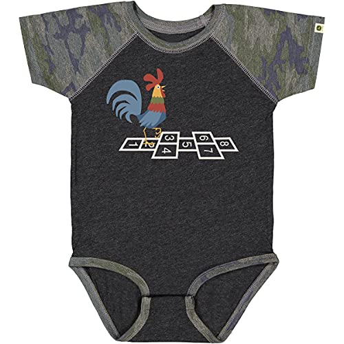 John Deere Do Good Today Baby Infant Rooster Hopscotch Camo 3/4 Sleeve Raglan Baseball T-Shirt Graphic Tee-Camo-6 Months #TOP19