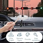 2Pcs Mini Car Drum Cymbal, Car Cymbal Air Vent, Car Crash Cymbal, Car Symbol Drum Vent with 2 Drum Stick, Easy Clip On Dashboards & Vents, Fun Music Gadget for Drivers & Drummers, Crisp Metallic Sound