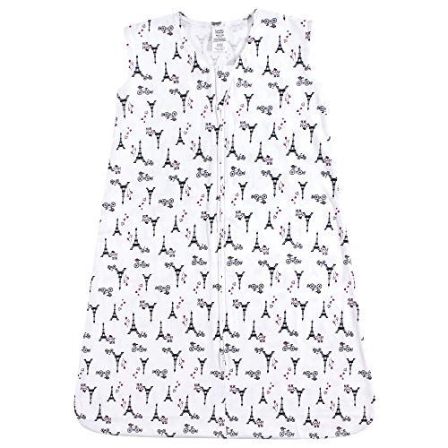 Image of Luvable Friends Unisex Baby Sleeveless Jersey Cotton Sleeping Bag, Sack, Blanket, French Poodle Jersey, 0-6 Months