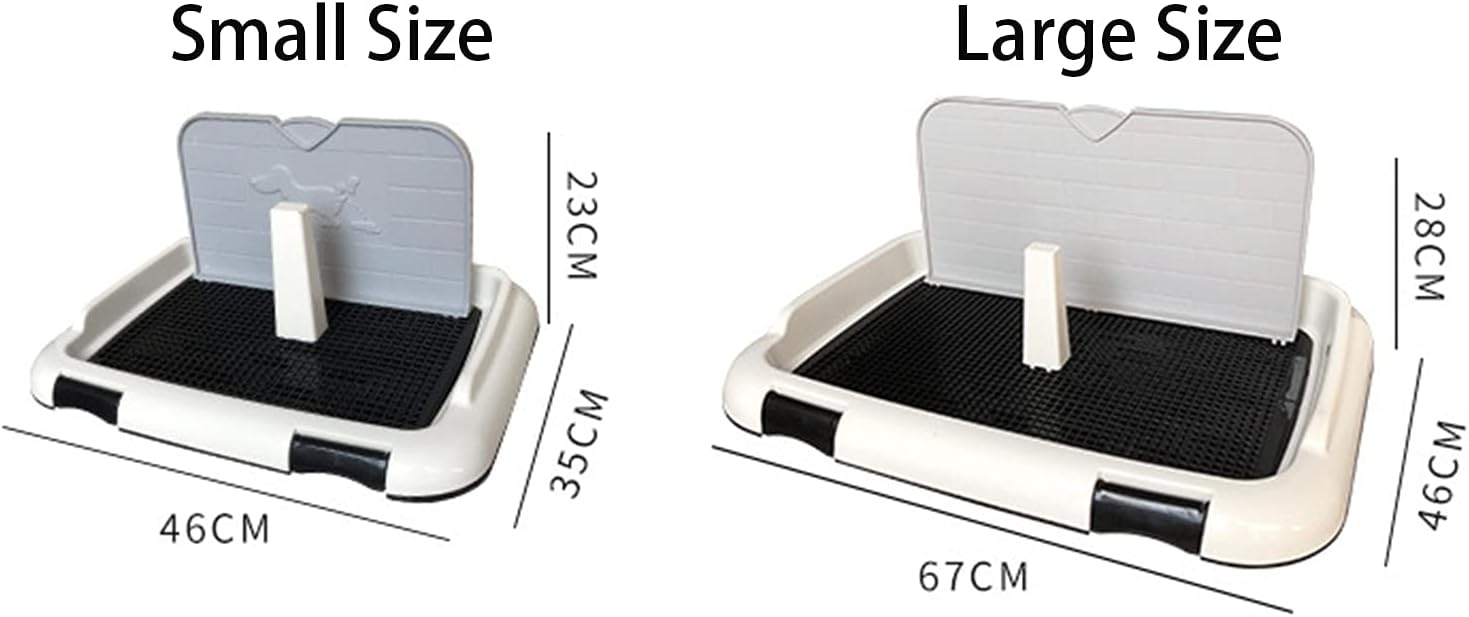 Gmjay Pet Suppliespet Toilet Pads Dog Training Toilet Dog Litter Box Dog Potty Tray Puppy Pad Holder with Removable Post for Cats and Dogs Toilet, : Pet Supplies
