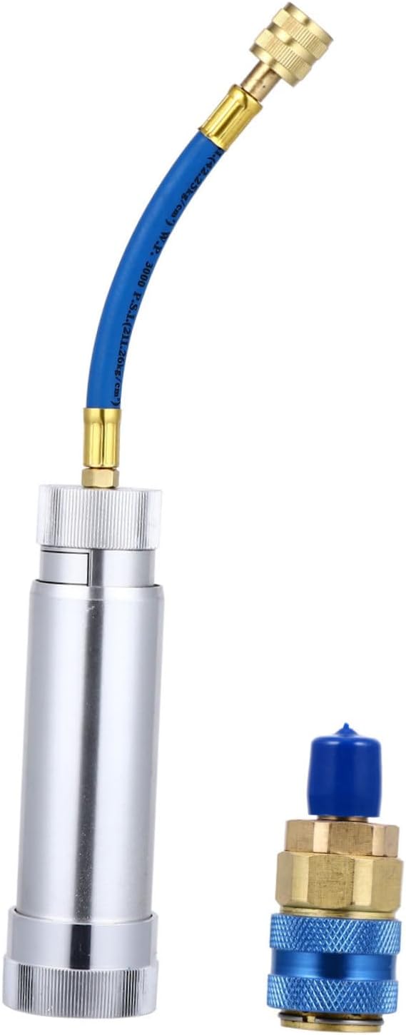 Gatuida A/c Oil Air Conditioning Injection Tool Car Tools Chinese Car Tassel A/c Oil Filling Tube Car Air Conditioner A/c Dye Injection Tool Car Ac Coolant Copper Fluorescence, 34.5X5CM