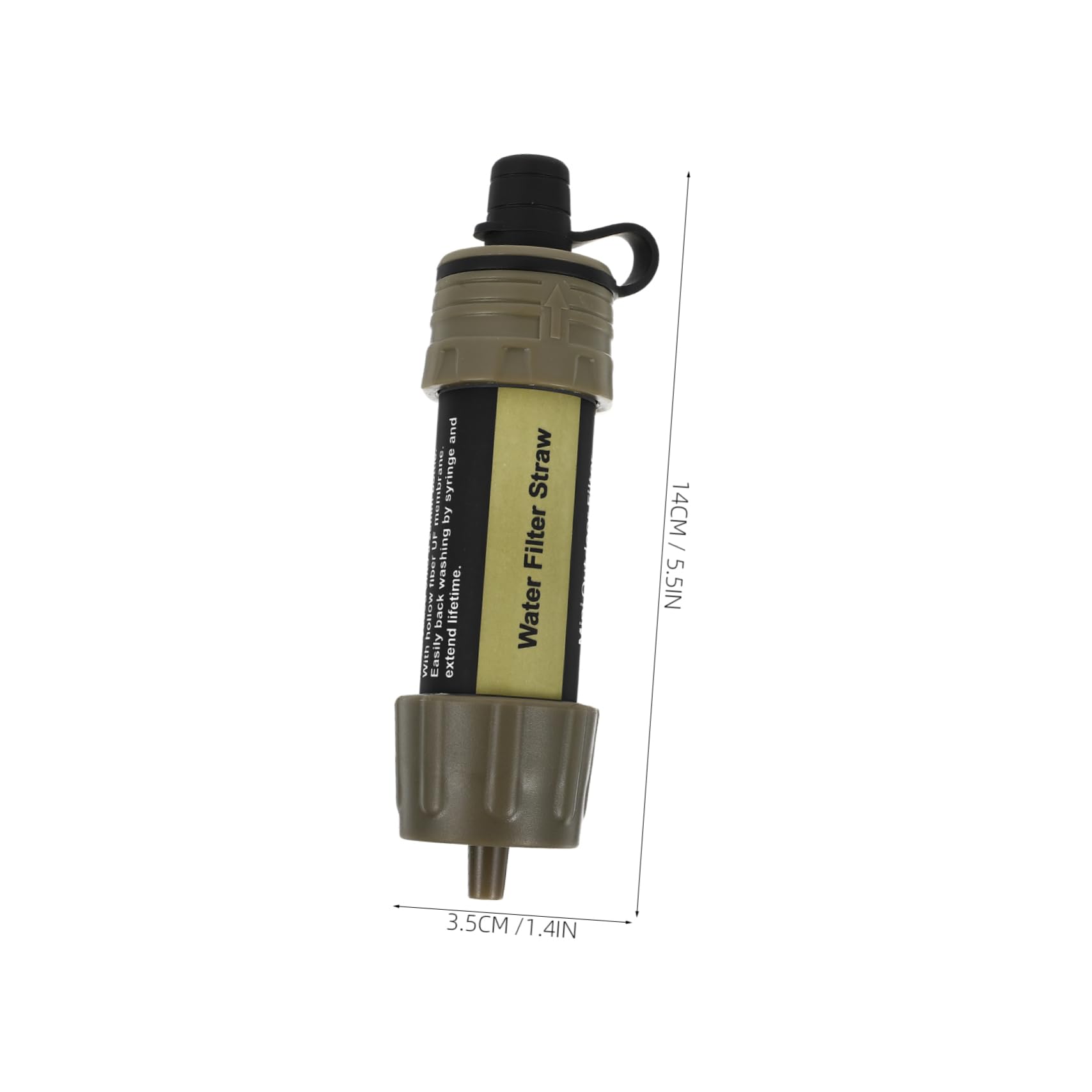 YARNOW 2pièces Purificateur Eau Portable Filtre à Eau Pour Camping Randonnée Et Situations Urgence Élimine Impuretés Pour Activités Extérieur Mini Filtre Pratique