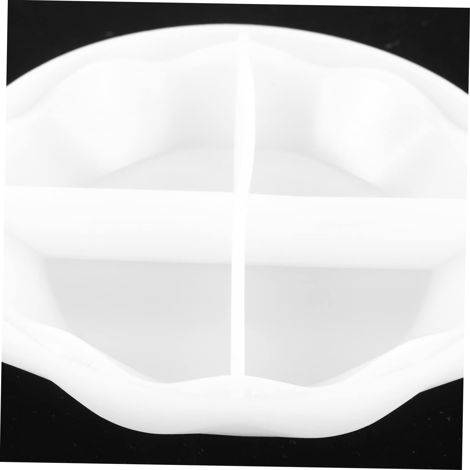TEHAUX 3pièces Moule Silicone à Motif Ondulé Moule à Plat Silicone De Qualité Alimentaire pour Et Décorations De Table Réutilisable Et